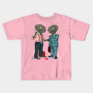 Reptillian Power Brokers Kids T-Shirt